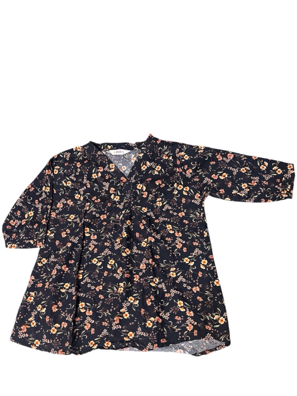 BIBA Floral Maternity Tunic - V-Neck Blouse (see size in the description)NWOT